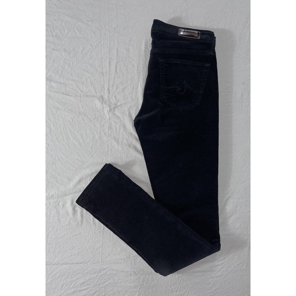 AG The Stilt Cigarette Leg Jean Style Corduroy Pants, Cords. Black, Women's 24R.